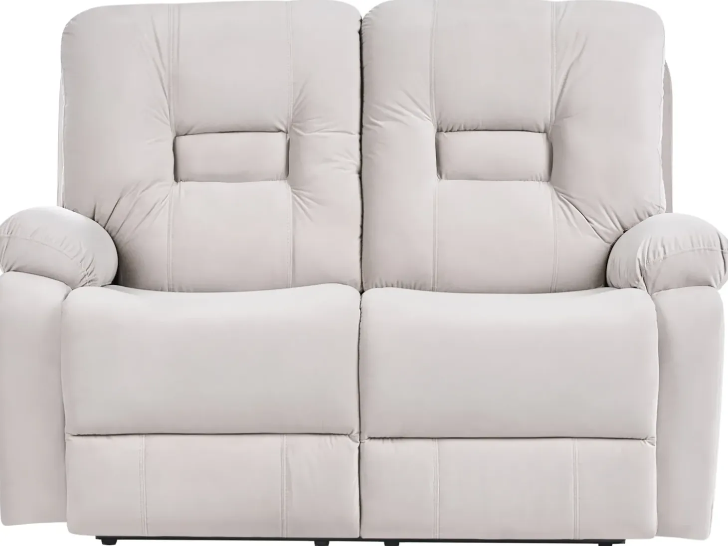 Hot Sofa z elektryczną funkcją relaksu dla 2 osób BERGEN Welur Jasno Z portem USB Sofy Tapicerowane|Sofy Dwuosobowe