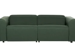 Clearance Sofa z elektryczną funkcją relaksu dla 2 osób ULVEN Ciemno Z portem USB Sofy Tapicerowane|Sofy Dwuosobowe