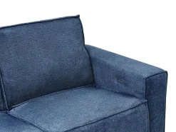 Hot Sofa z elektryczną funkcją relaksu dla 2 osób NUKARI Niebieski Sofy Tapicerowane|Sofy Dwuosobowe