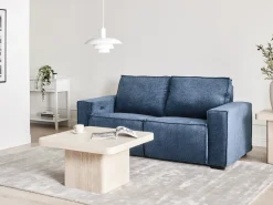 Hot Sofa z elektryczną funkcją relaksu dla 2 osób NUKARI Niebieski Sofy Tapicerowane|Sofy Dwuosobowe