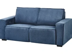 Hot Sofa z elektryczną funkcją relaksu dla 2 osób NUKARI Niebieski Sofy Tapicerowane|Sofy Dwuosobowe
