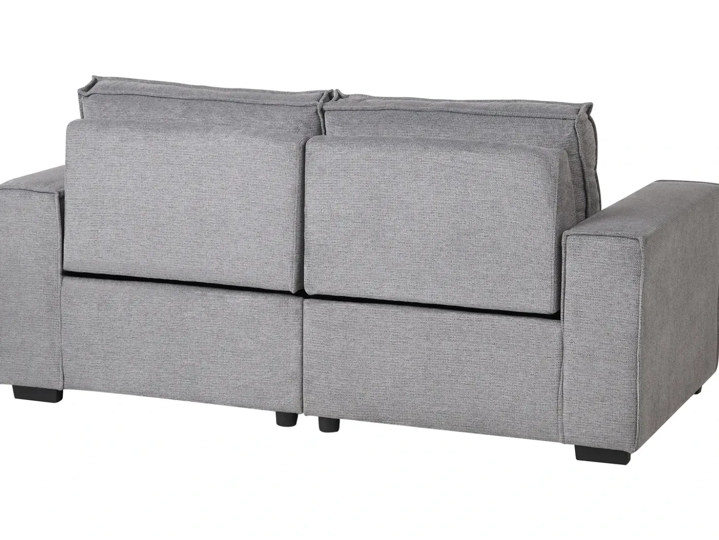 New Sofa z elektryczną funkcją relaksu dla 2 osób NUKARI Szary Sofy Tapicerowane|Sofy Dwuosobowe