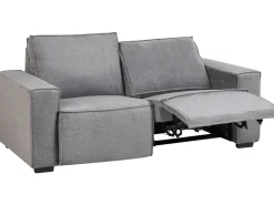 New Sofa z elektryczną funkcją relaksu dla 2 osób NUKARI Szary Sofy Tapicerowane|Sofy Dwuosobowe