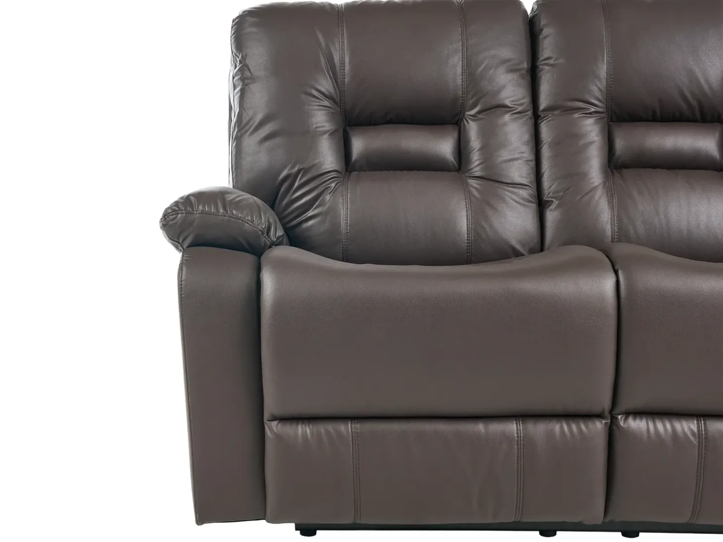 Hot Sofa z manualną funkcją relaksu dla 2 osób BERGEN Ekoskóra Sofy Dwuosobowe|Kolekcje Sof