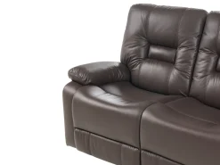 Hot Sofa z manualną funkcją relaksu dla 2 osób BERGEN Ekoskóra Sofy Dwuosobowe|Kolekcje Sof