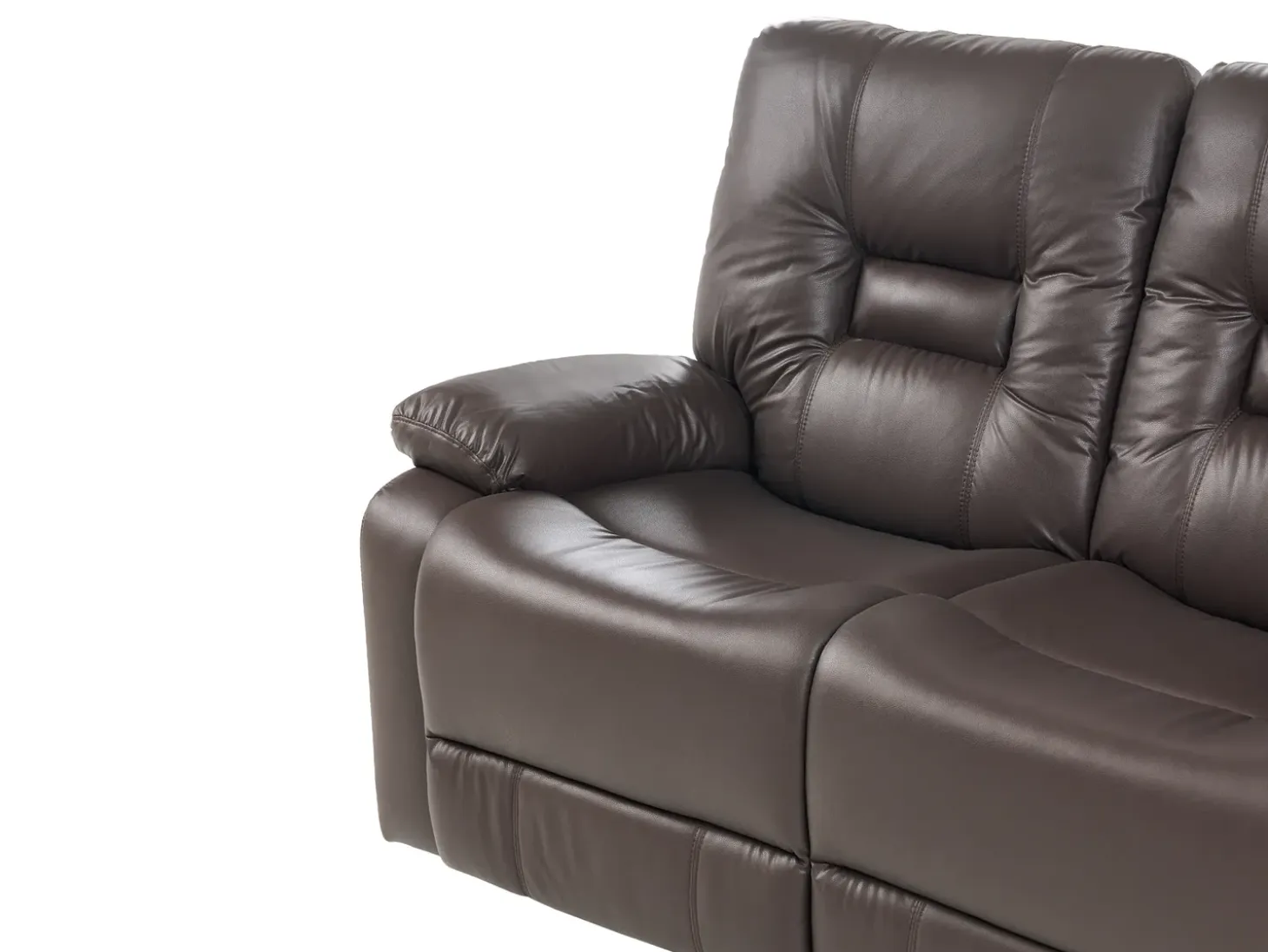 Hot Sofa z manualną funkcją relaksu dla 2 osób BERGEN Ekoskóra Sofy Dwuosobowe|Kolekcje Sof