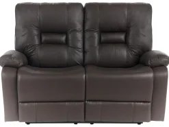 Hot Sofa z manualną funkcją relaksu dla 2 osób BERGEN Ekoskóra Sofy Dwuosobowe|Kolekcje Sof