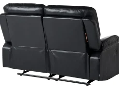 Clearance Sofa z manualną funkcją relaksu dla 2 osób BERGEN Ekoskóra Sofy Dwuosobowe|Kolekcje Sof