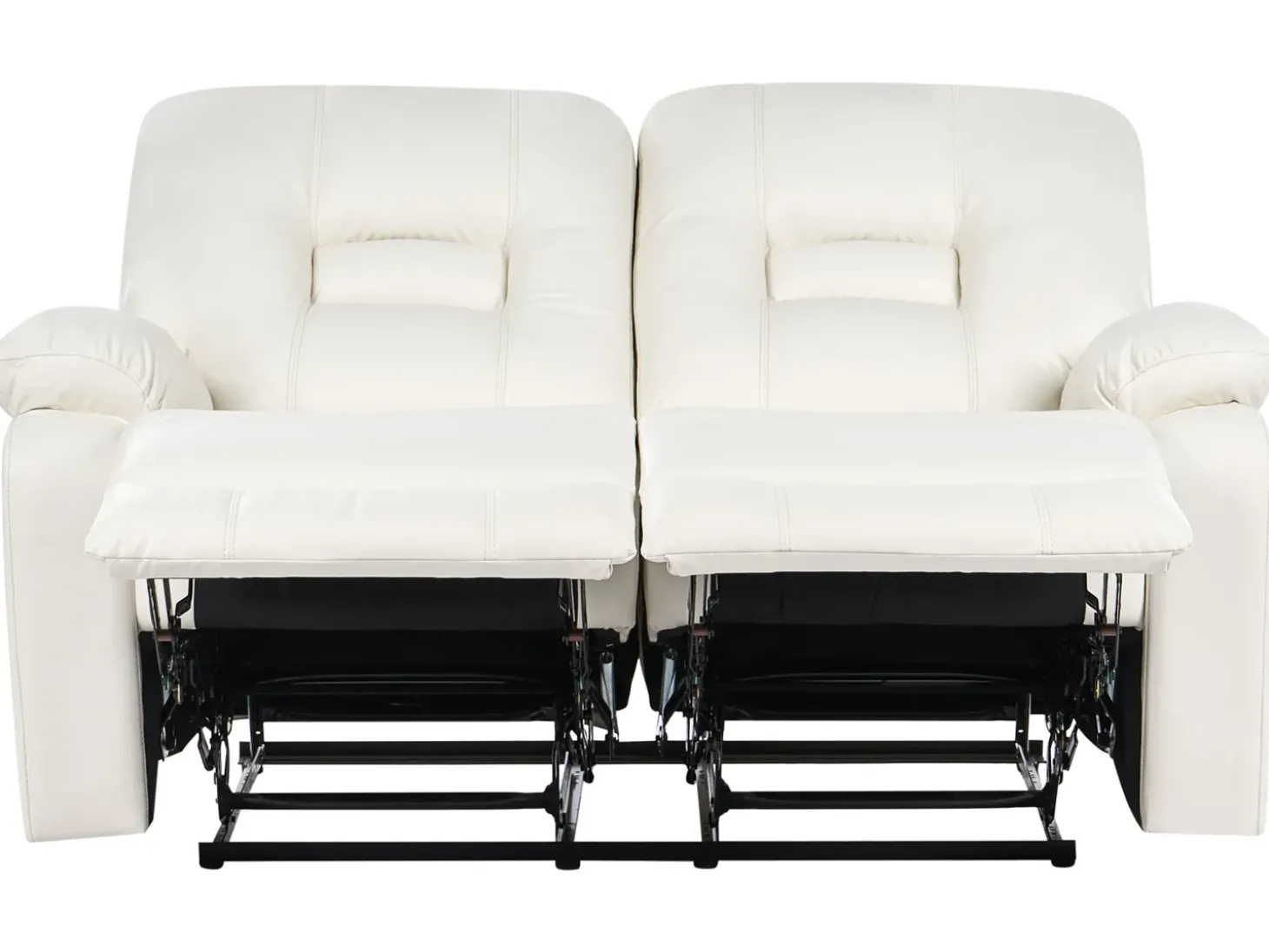 Online Sofa z manualną funkcją relaksu dla 2 osób BERGEN Ekoskóra Sofy Dwuosobowe|Kolekcje Sof