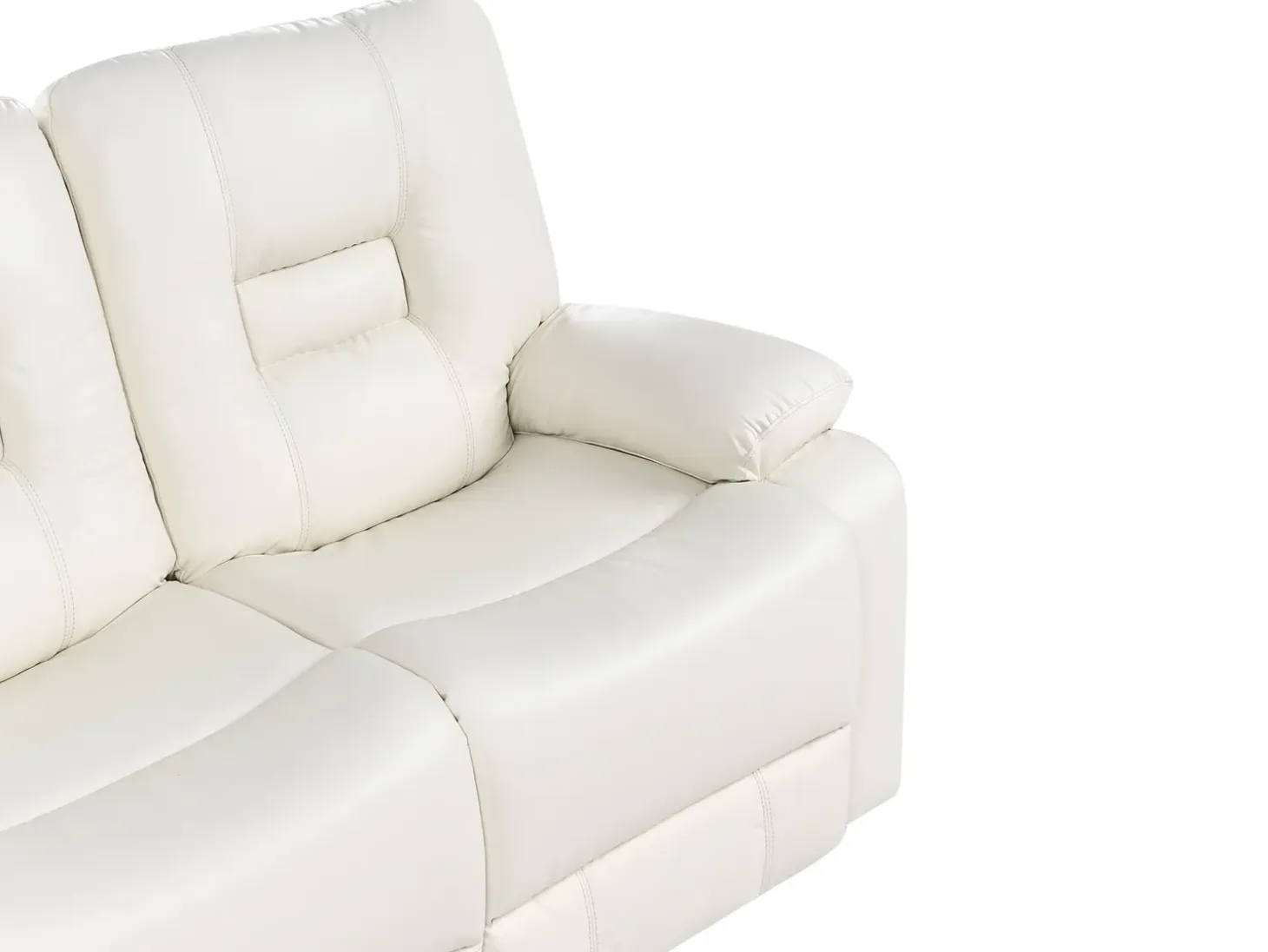 Online Sofa z manualną funkcją relaksu dla 2 osób BERGEN Ekoskóra Sofy Dwuosobowe|Kolekcje Sof