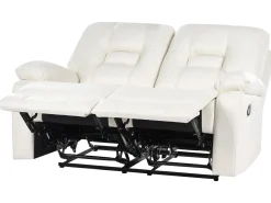 Online Sofa z manualną funkcją relaksu dla 2 osób BERGEN Ekoskóra Sofy Dwuosobowe|Kolekcje Sof