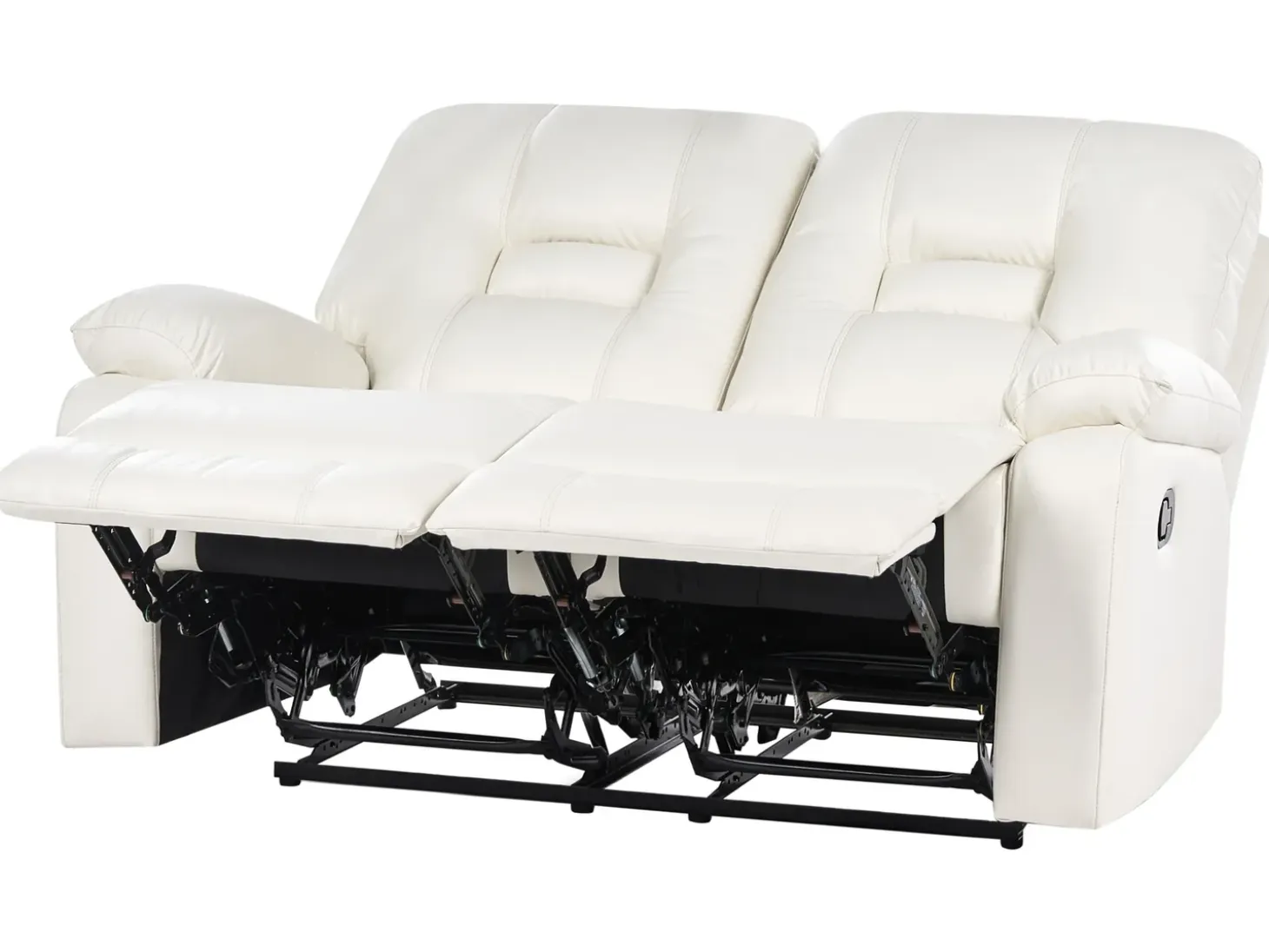 Online Sofa z manualną funkcją relaksu dla 2 osób BERGEN Ekoskóra Sofy Dwuosobowe|Kolekcje Sof