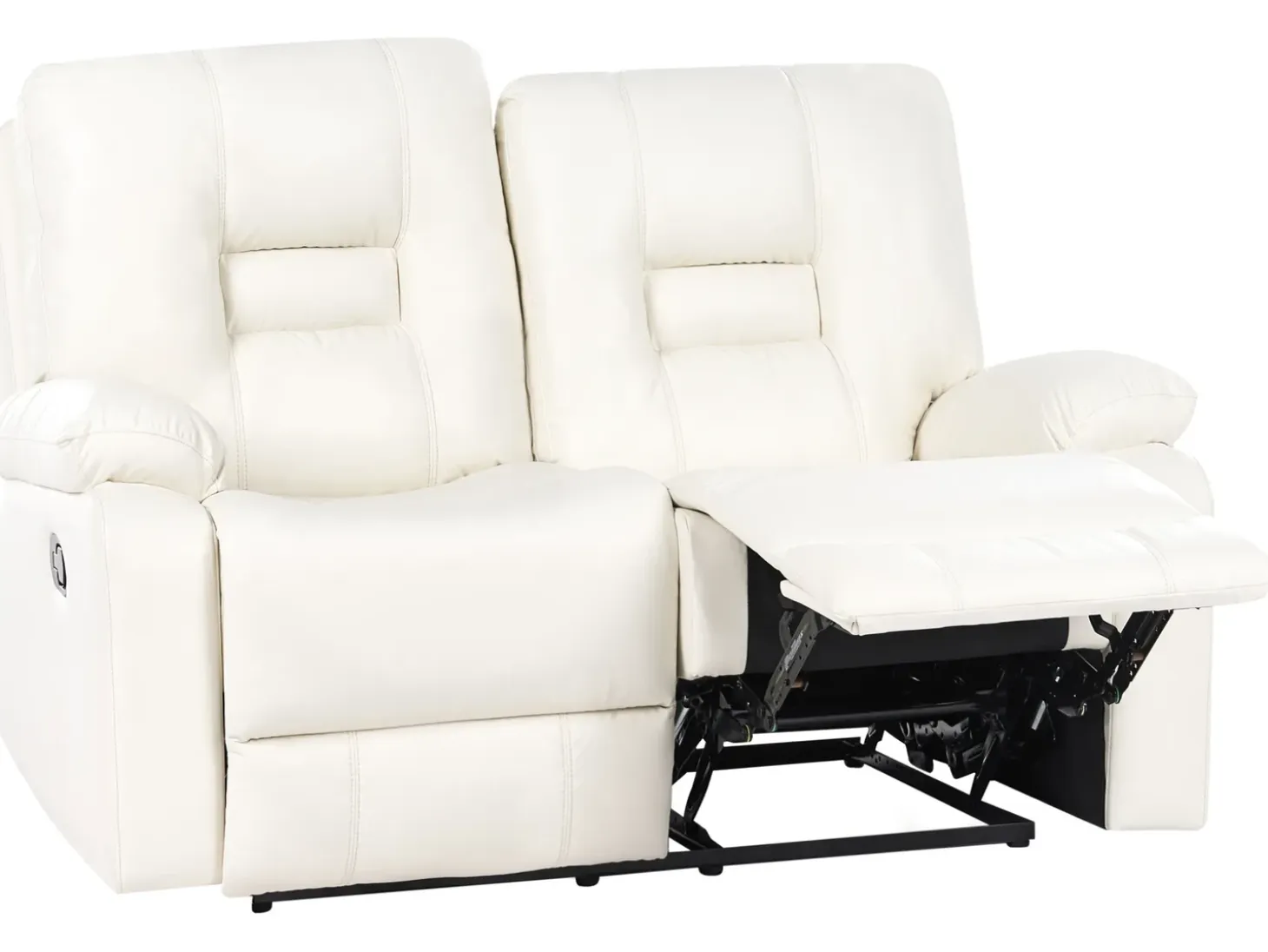 Online Sofa z manualną funkcją relaksu dla 2 osób BERGEN Ekoskóra Sofy Dwuosobowe|Kolekcje Sof