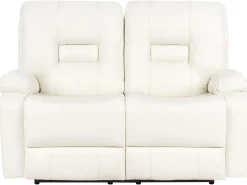 Online Sofa z manualną funkcją relaksu dla 2 osób BERGEN Ekoskóra Sofy Dwuosobowe|Kolekcje Sof