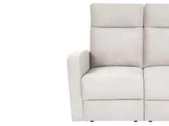Online Sofa z manualną funkcją relaksu dla 2 osób VERDAL Welur Z wysuwanym podnóżkiem Sofy Tapicerowane|Sofy Dwuosobowe