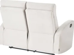 Online Sofa z manualną funkcją relaksu dla 2 osób VERDAL Welur Z wysuwanym podnóżkiem Sofy Tapicerowane|Sofy Dwuosobowe