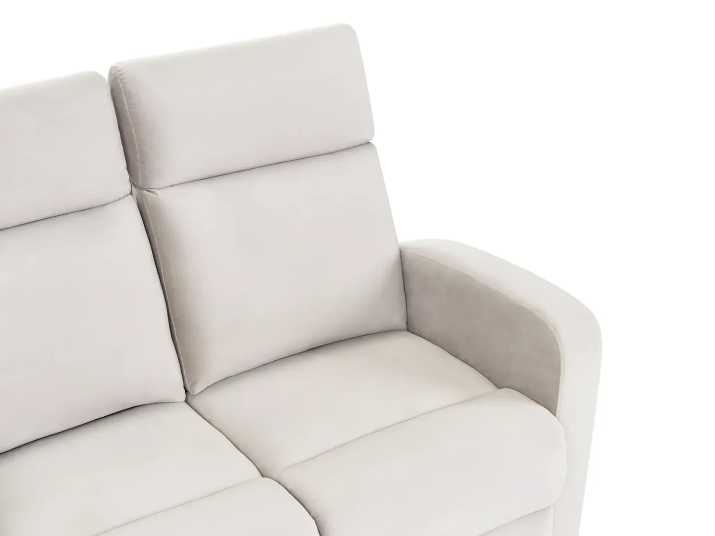 Online Sofa z manualną funkcją relaksu dla 2 osób VERDAL Welur Z wysuwanym podnóżkiem Sofy Tapicerowane|Sofy Dwuosobowe