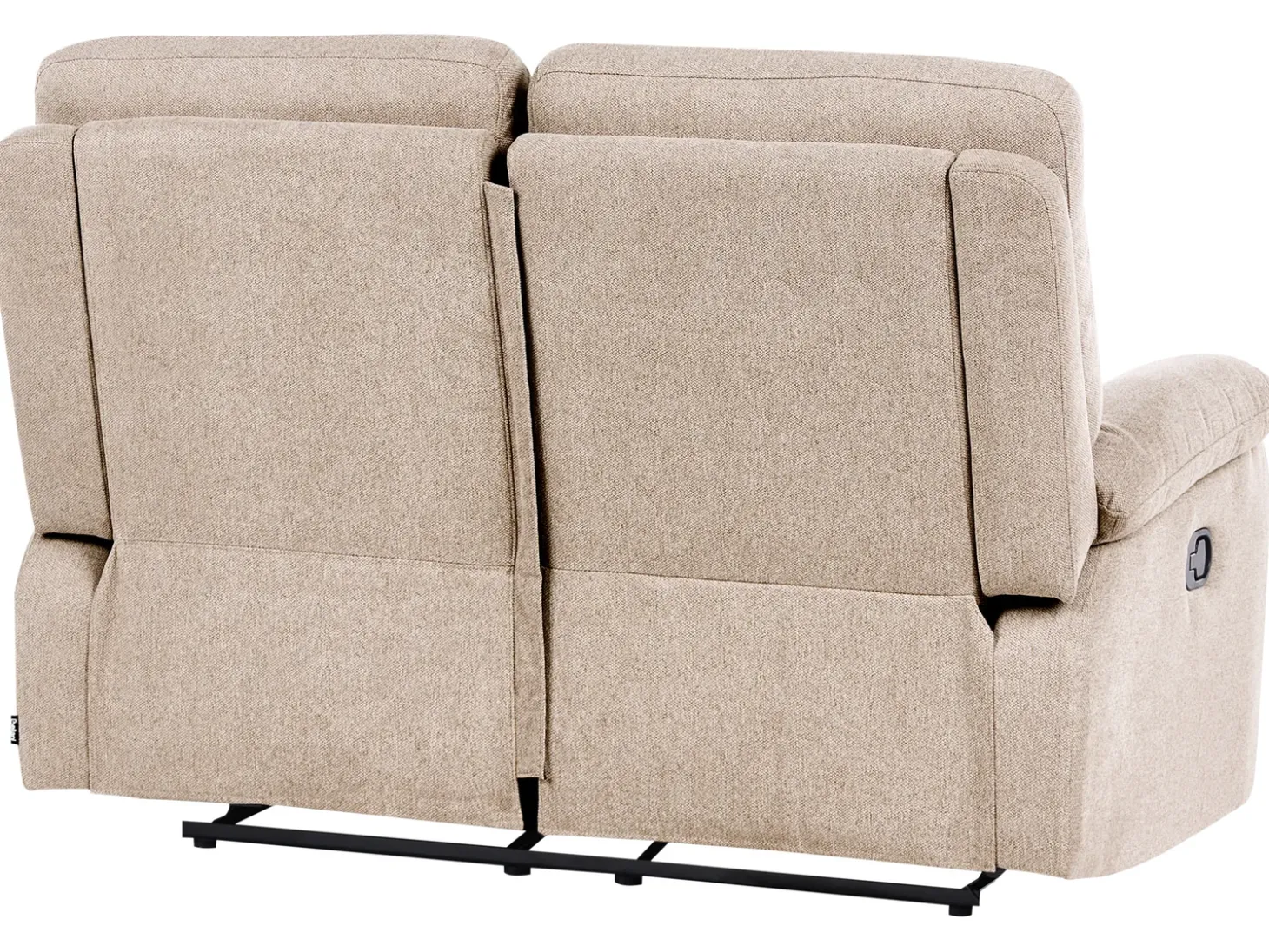 Hot Sofa z manualną funkcją relaksu dla 2 osób BERGEN Beżowy Sofy Tapicerowane|Sofy Dwuosobowe
