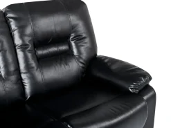 Hot Sofa z manualną funkcją relaksu dla 3 osób BERGEN Ekoskóra Kolekcje Sof|Sofy Skórzane