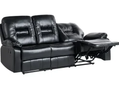 Hot Sofa z manualną funkcją relaksu dla 3 osób BERGEN Ekoskóra Kolekcje Sof|Sofy Skórzane