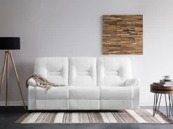 Hot Sofa z manualną funkcją relaksu dla 3 osób BERGEN Ekoskóra Kolekcje Sof|Sofy Skórzane