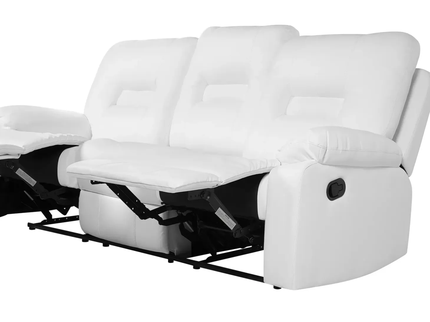 Hot Sofa z manualną funkcją relaksu dla 3 osób BERGEN Ekoskóra Kolekcje Sof|Sofy Skórzane