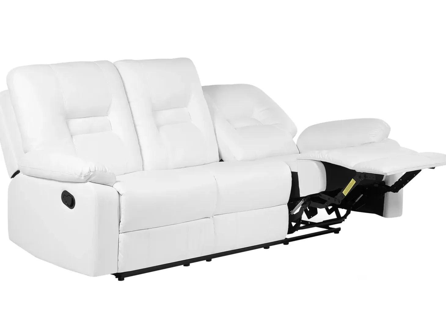 Hot Sofa z manualną funkcją relaksu dla 3 osób BERGEN Ekoskóra Kolekcje Sof|Sofy Skórzane