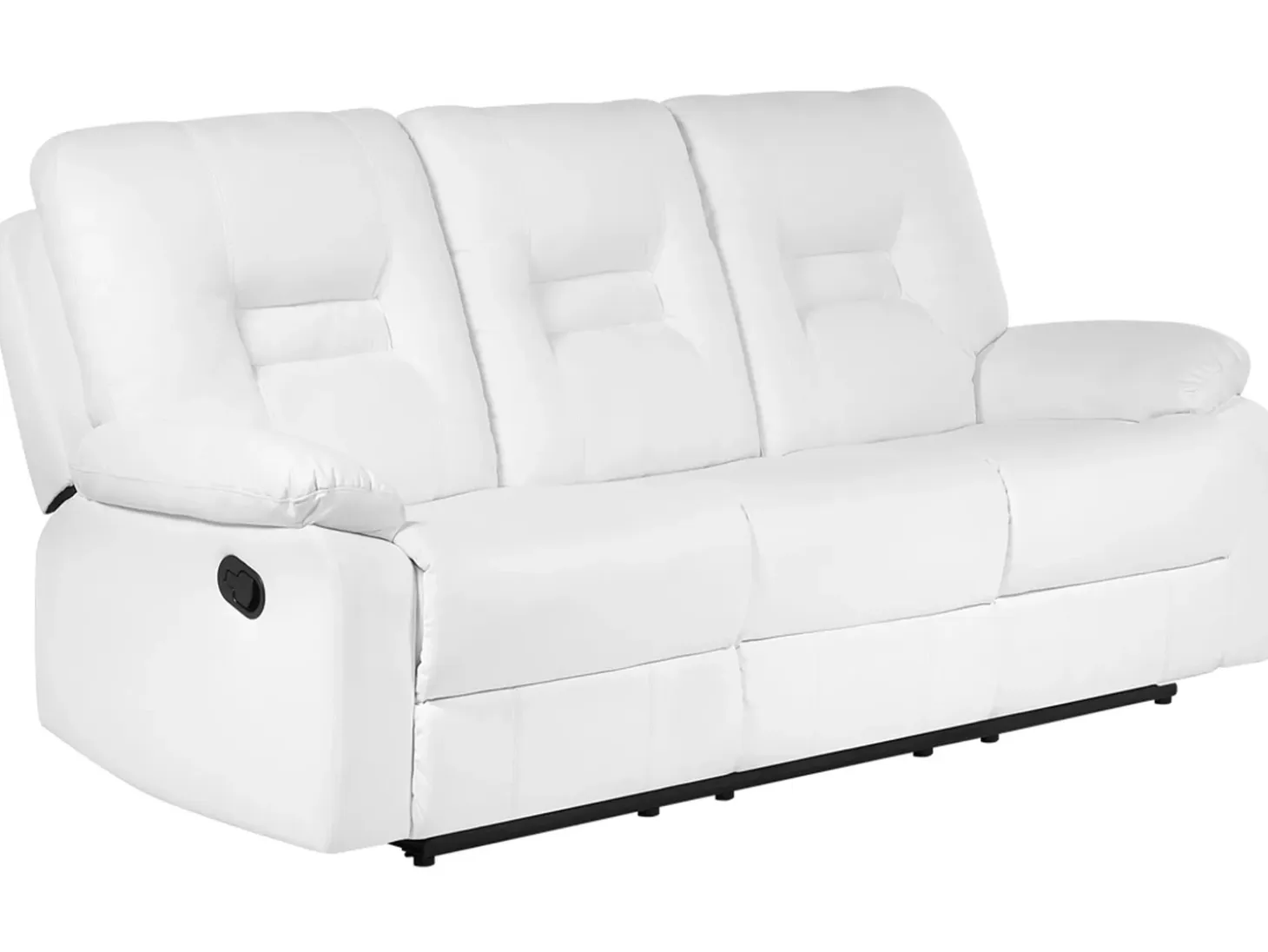 Hot Sofa z manualną funkcją relaksu dla 3 osób BERGEN Ekoskóra Kolekcje Sof|Sofy Skórzane