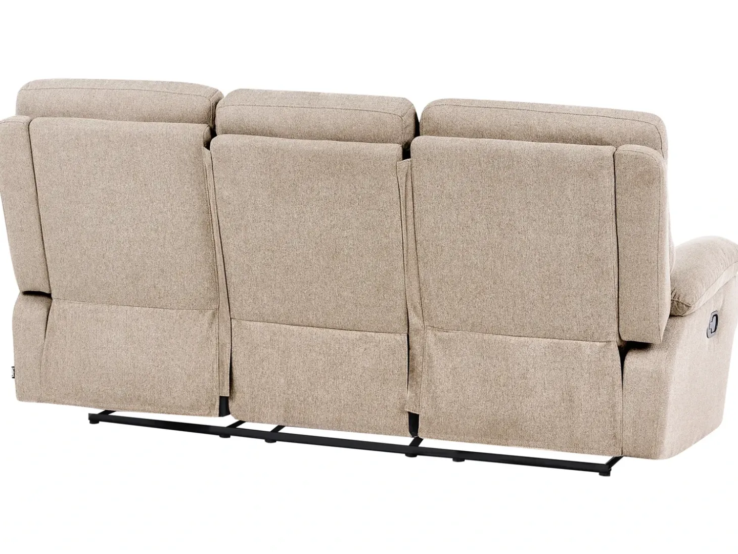 Discount Sofa z manualną funkcją relaksu dla 3 osób BERGEN Beżowy Sofy Tapicerowane|Kolekcje Sof