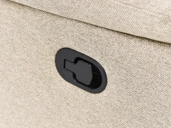 Discount Sofa z manualną funkcją relaksu dla 3 osób BERGEN Beżowy Sofy Tapicerowane|Kolekcje Sof