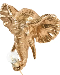 Słoń Lampa ścienna ELEPHANTI Złoty