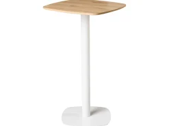 New Stół barowy MORELLA Jasny brąz/ biały 60 cm 60 cm Stoły Do Jadalni|Wszystkie Stoły