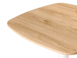 New Stół barowy MORELLA Jasny brąz/ biały 60 cm 60 cm Stoły Do Jadalni|Wszystkie Stoły