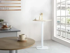 New Stół barowy MORELLA Jasny brąz/ biały 60 cm 60 cm Stoły Do Jadalni|Wszystkie Stoły