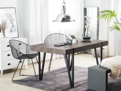 Clearance Stół do jadalni ADENA Brązowy 90 cm Stoły Do Jadalni|Wszystkie Stoły