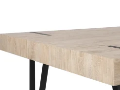 Outlet Stół do jadalni ADENA Jasnobrązowy 90 cm Stoły Do Jadalni|Wszystkie Stoły