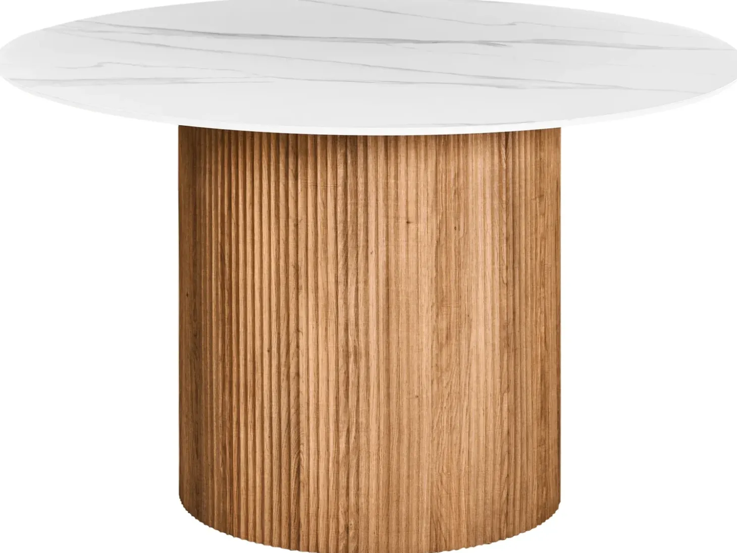 Discount Stół do jadalni ALBINA Biały marmur 120 cm 120 cm Stoły Do Jadalni|Wszystkie Stoły