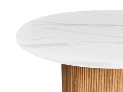 Discount Stół do jadalni ALBINA Biały marmur 120 cm 120 cm Stoły Do Jadalni|Wszystkie Stoły
