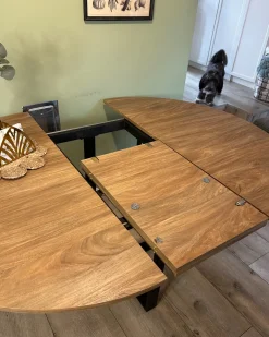 Clearance Stół do jadalni ALEXANDRINA Brązowy 120/160 cm 120 cm Stoły Do Jadalni|Wszystkie Stoły