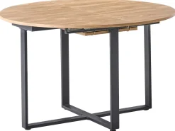 Clearance Stół do jadalni ALEXANDRINA Brązowy 120/160 cm 120 cm Stoły Do Jadalni|Wszystkie Stoły