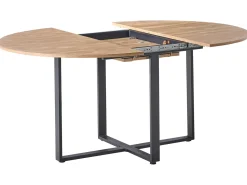 Clearance Stół do jadalni ALEXANDRINA Brązowy 120/160 cm 120 cm Stoły Do Jadalni|Wszystkie Stoły