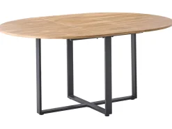 Clearance Stół do jadalni ALEXANDRINA Brązowy 120/160 cm 120 cm Stoły Do Jadalni|Wszystkie Stoły