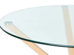 Online Stół do jadalni ALTURA Przezroczysty 90 cm 90 cm Stoły Do Jadalni|Wszystkie Stoły