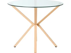 Online Stół do jadalni ALTURA Przezroczysty 90 cm 90 cm Stoły Do Jadalni|Wszystkie Stoły