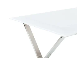 Clearance Stół do jadalni ATTICA Biały 120 cm 70 cm Szkło hartowane Stoły Do Jadalni|Wszystkie Stoły