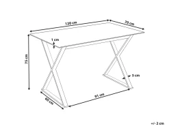Sale Stół do jadalni ATTICA Marmur/ złoty 120 cm 70 cm Szkło hartowane Stoły Do Jadalni|Wszystkie Stoły