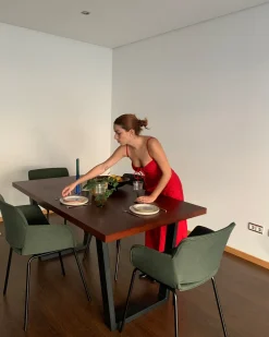 Hot Stół do jadalni AUSTIN Orzech ciemny 160 cm 90 cm Stoły Do Jadalni|Wszystkie Stoły