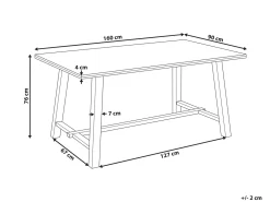 Clearance BARNES Jesion naturalny 160 cm 90 cm Stoły Do Jadalni|Wszystkie Stoły