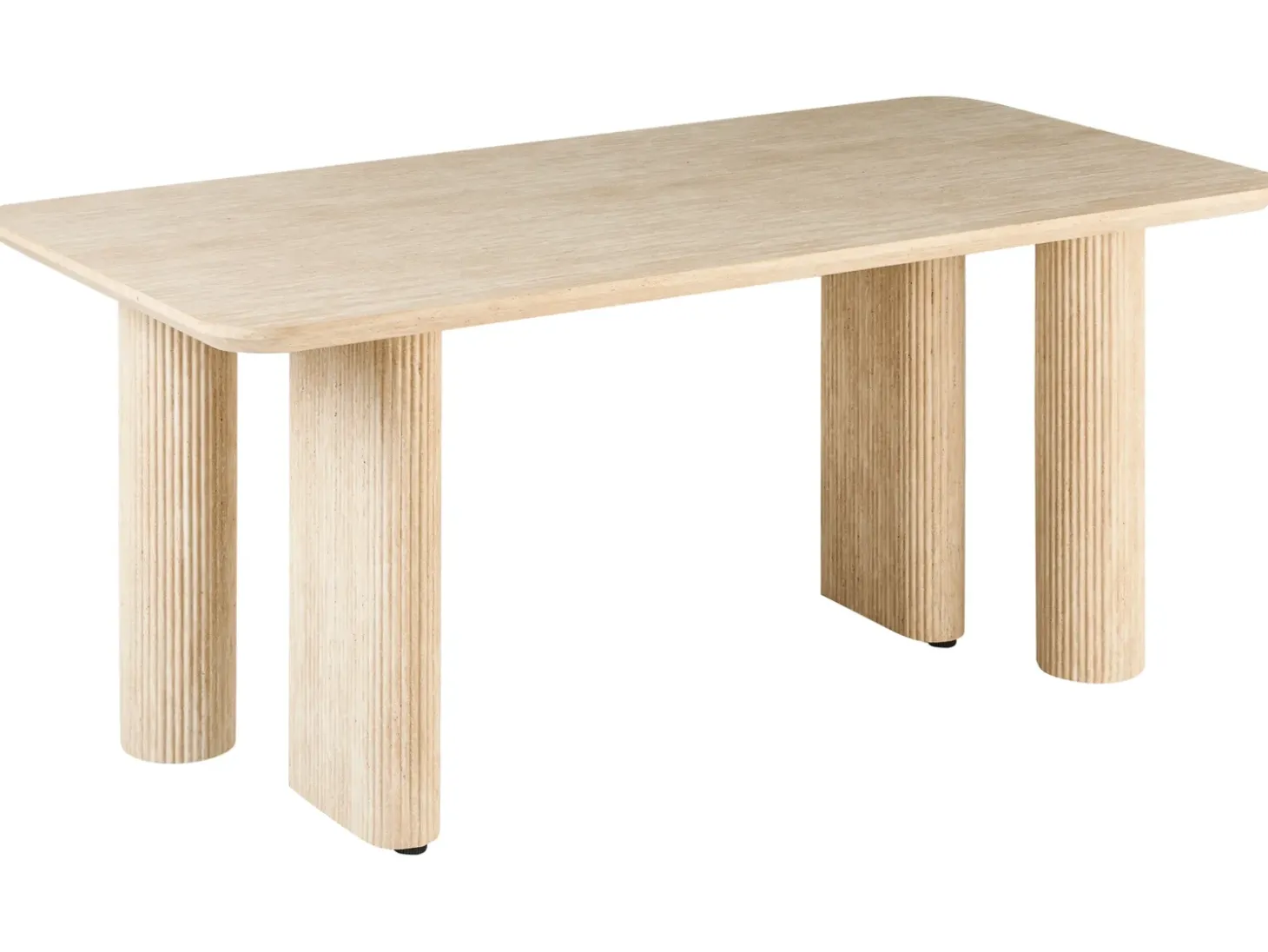 Outlet Stół do jadalni BARROY Efekt trawertynu 180 cm 90 cm Stoły Do Jadalni|Wszystkie Stoły