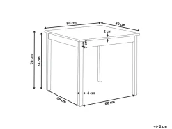 Best BATTERSBY Dąb jasny 80 cm 80 cm Stoły Do Jadalni|Wszystkie Stoły